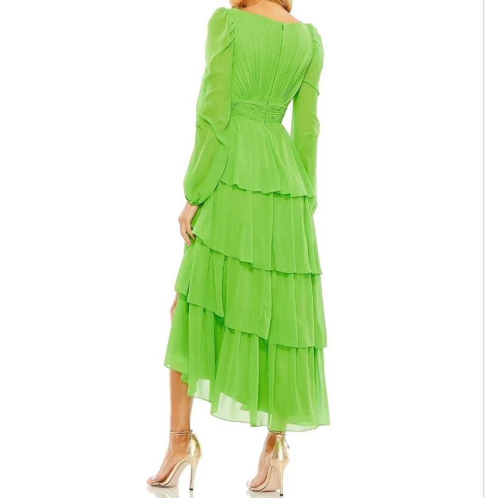 Mac Duggal Ruffle Tiered Dress Sz 12 NWT - Picture 9 of 12